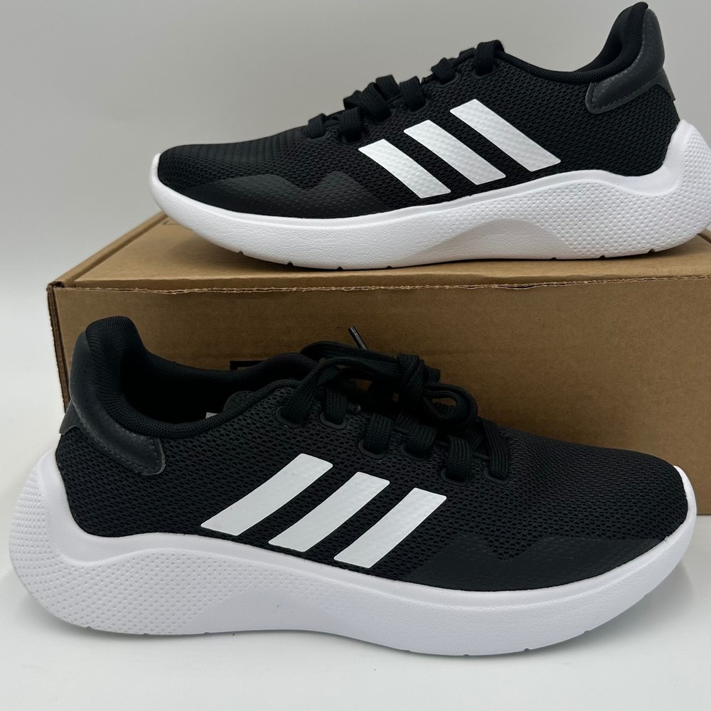 Adidas Running Shoes Womens 10 Black Puremotion IF2773 Breathable Mesh Athletic